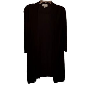 🌸 JOAN VASS BLACK OPEN FRONT CARDIGAN